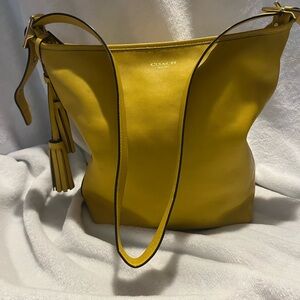 Coach Yellow Leather legacy hobo